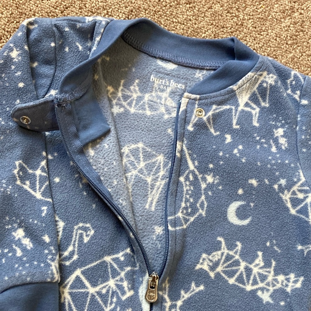 Burt's Bees/Carter's fleece sleepers - Picture 7 of 16
